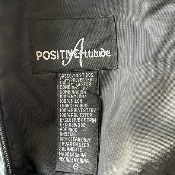 Positive Attitude black occasion dress, size 6 - Picture 5 of 5